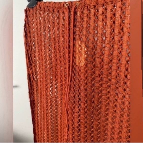 Camila Coelho Kira Pants in Rust / Size XS - Picture 4 of 9